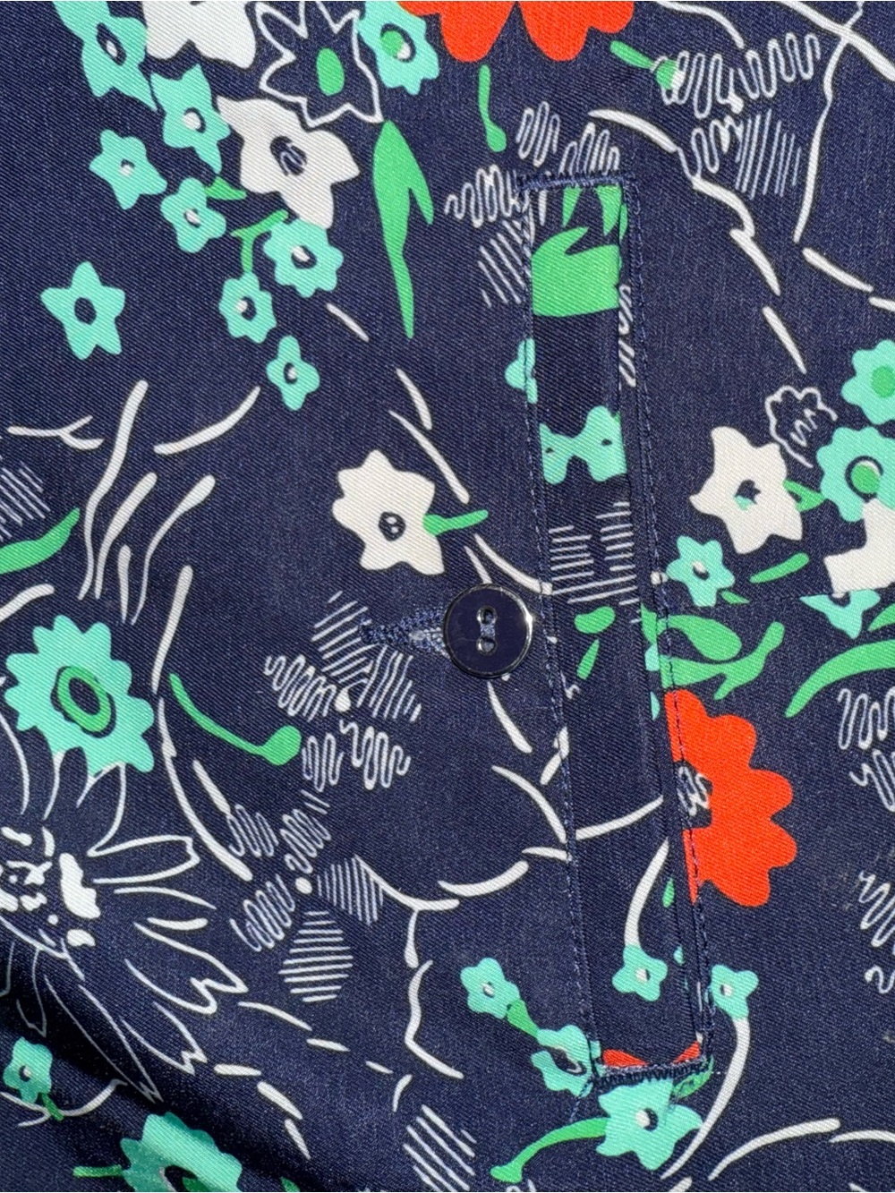Lady Hagen Skort Navy Floral Mini Skirt/shorts, with pockets, golf wear - Picture 3 of 7
